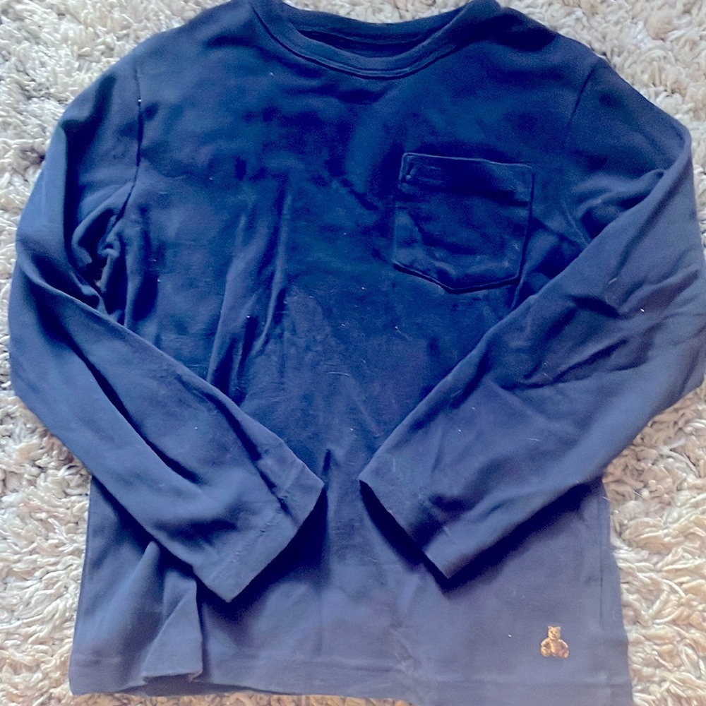 GAP 5t navy l/s basic shirt